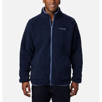 Columbia Jas Heren, Rugged Ridge II Sherpa Full Zip Fleece Donkerblauw Blauw Grijs, 68JBKSDFO